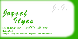 jozsef ilyes business card